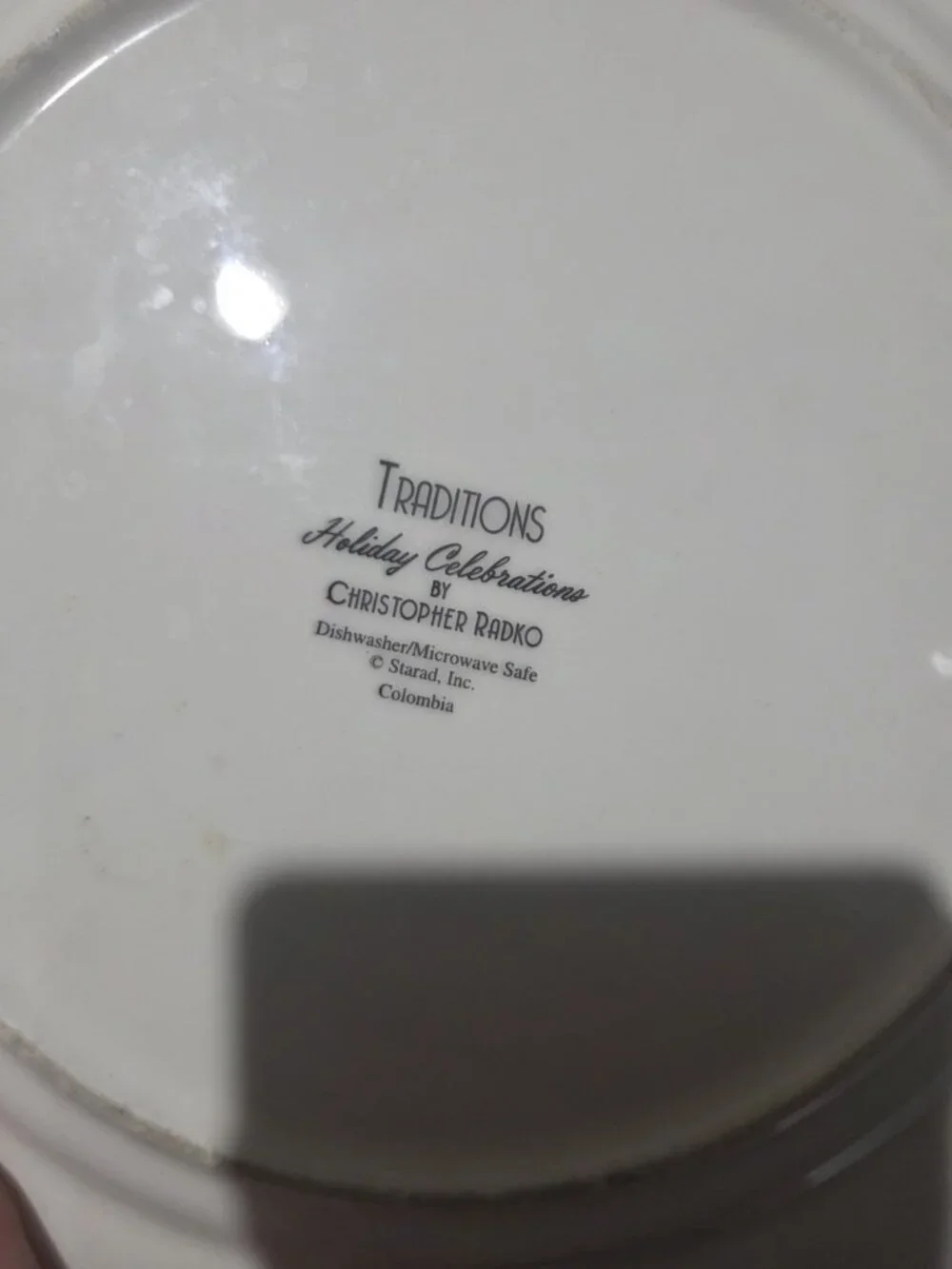 CHRISTOPHER RADKO Traditions HOLIDAY CELEBRATIONS Serving Plate Christmas